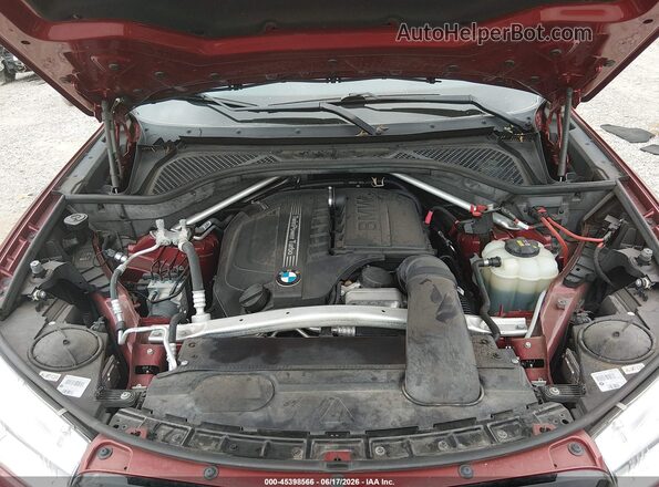 5UXKU2C32H0U29309 2017 BMW X6 Red Widok z tyłu
