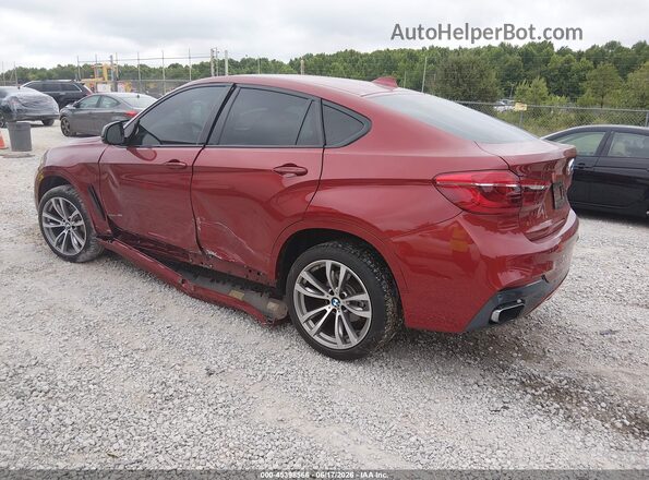5UXKU2C32H0U29309 2017 BMW X6 Red Tył lewy