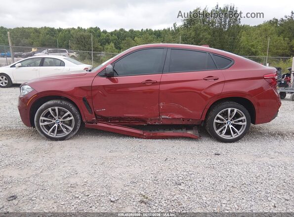 5UXKU2C32H0U29309 2017 BMW X6 Red Widok z przodu