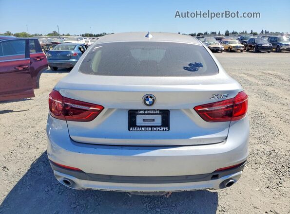 5UXKU2C51G0N83459 2016 BMW X6 Серебряный Вид сзади