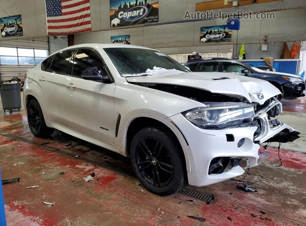 5UXKU2C53G0N83754 2016 BMW X6 White 