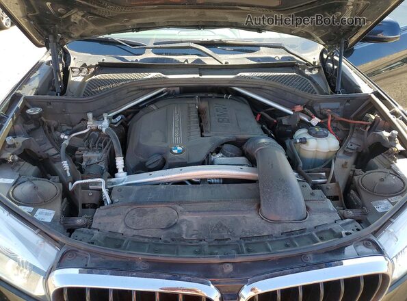 5UXKU2C54K0Z64876 2019 BMW X6 Black Vista del compartimento del motor