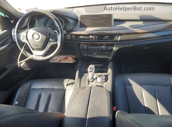 5UXKU2C56K0Z64118 2019 BMW X6 White წინა პანელის ხედი