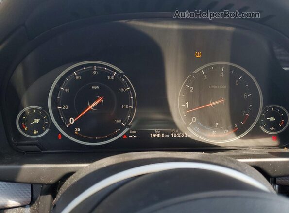 5UXKU2C58G0N82065 2016 BMW X6 Blue ხელსაწყოთა პანელის ხედი