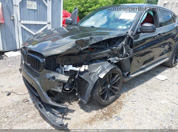 5UXKU2C58H0N84903 2017 BMW X6 Black წინა ხედი