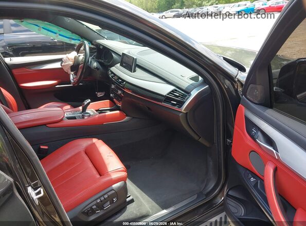 5UXKU2C58H0N84903 2017 BMW X6 Black წინა სალონის ხედი