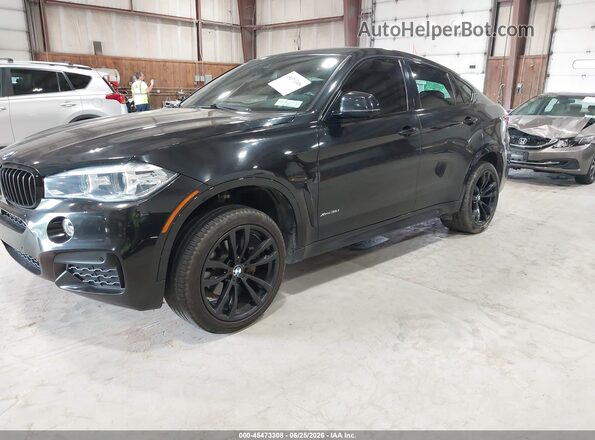 5UXKU2C58K0Z64797 2019 BMW X6 Black Front left
