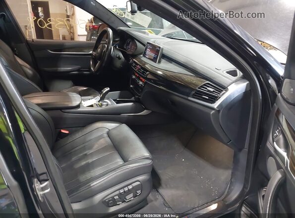 5UXKU2C58K0Z64797 2019 BMW X6 Black Front interior view