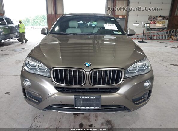 5UXKU2C5XJ0X49520 2018 BMW X6 Tan Սարքավորումների վահանակի տեսք