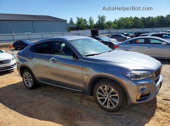 5UXKU6C33H0S99757 2017 BMW X6 Gray Delantero derecho