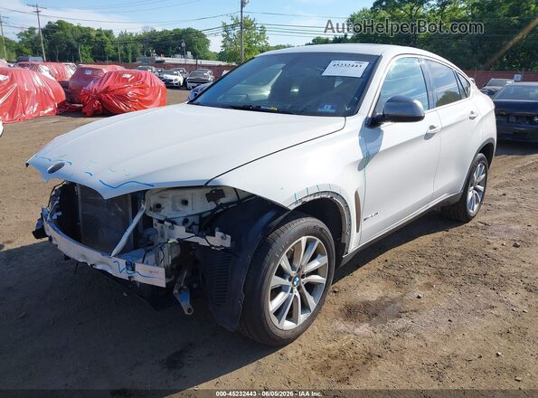 5UXKU6C35H0W38423 2017 BMW X6 White Դիմացի տեսք