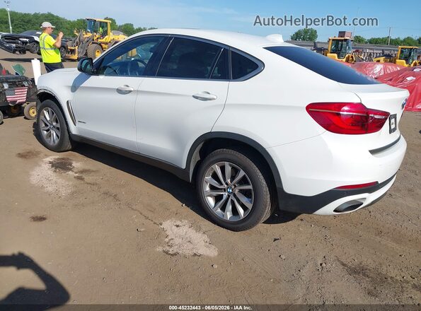 5UXKU6C35H0W38423 2017 BMW X6 White Հետևի ձախ