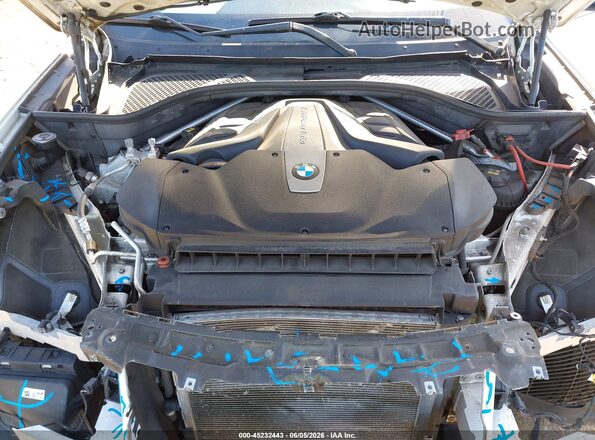 5UXKU6C35H0W38423 2017 BMW X6 White Հետևի տեսք