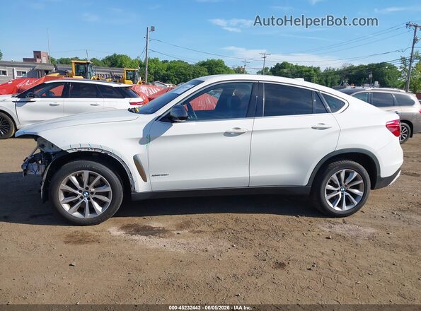 5UXKU6C35H0W38423 2017 BMW X6 White Սալոնի 360 աստիճան տեսք