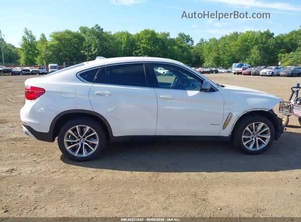 5UXKU6C35H0W38423 2017 BMW X6 White Սալոնի հետևի տեսք