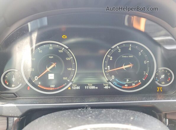 5UXKU6C57G0R33829 2016 BMW X6 Black Instrument cluster view