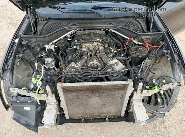 5UXKU6C57G0R33829 2016 BMW X6 Black Engine compartment view
