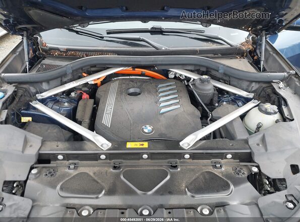 5UXTA6C04N9M45500 2022 BMW X5 Blue Widok z tyłu