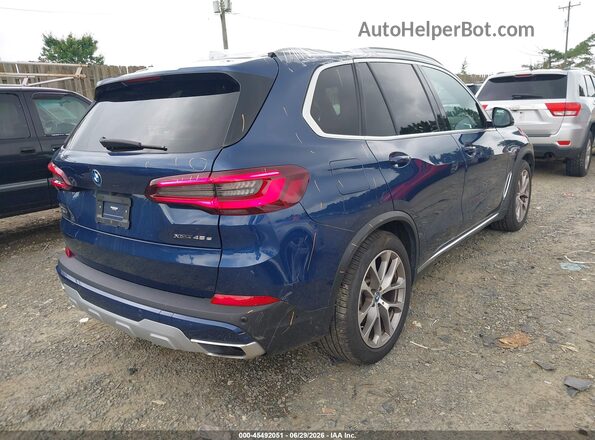 5UXTA6C04N9M45500 2022 BMW X5 Blue Tył prawy