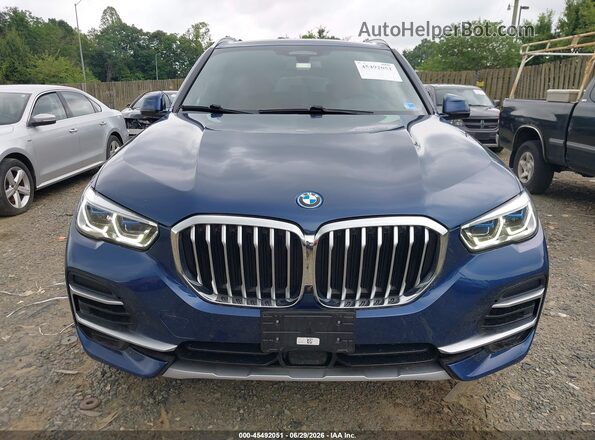 5UXTA6C04N9M45500 2022 BMW X5 Blue Widok zestawu wskaźników