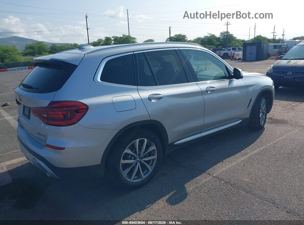 5UXTR7C50KLE88629 2019 BMW X3 Silver Задня права чверть