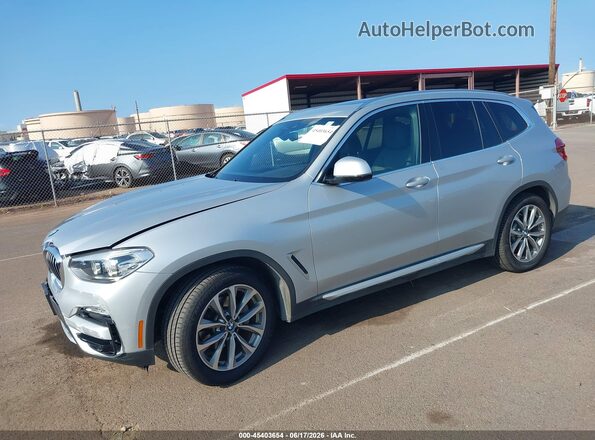 5UXTR7C50KLE88629 2019 BMW X3 Silver Передня ліва чверть