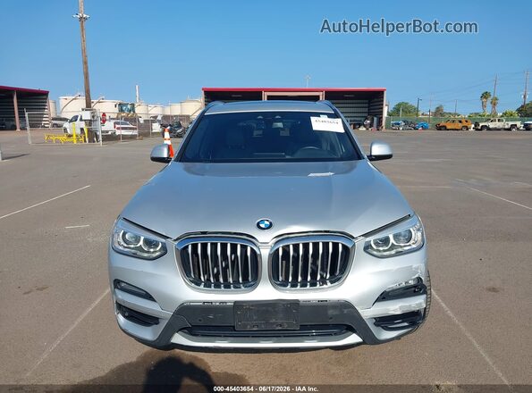5UXTR7C50KLE88629 2019 BMW X3 Silver Вид щитка приладів