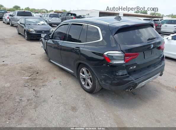 5UXTR7C50KLE88890 2019 BMW X3 Black Задня ліва чверть