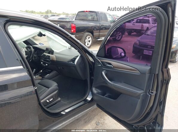 5UXTR7C50KLE88890 2019 BMW X3 Black Вид салону спереду