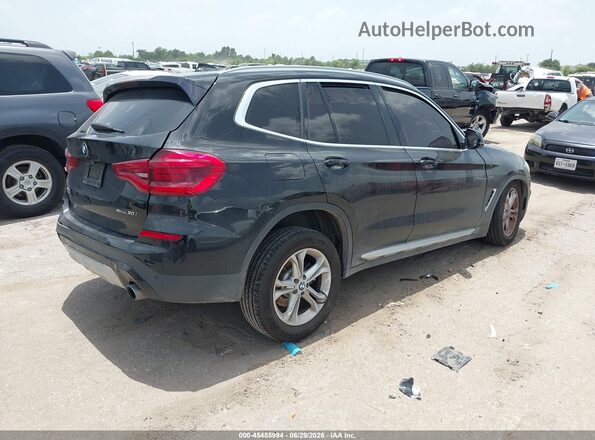 5UXTR7C50KLE88890 2019 BMW X3 Black Задня права чверть