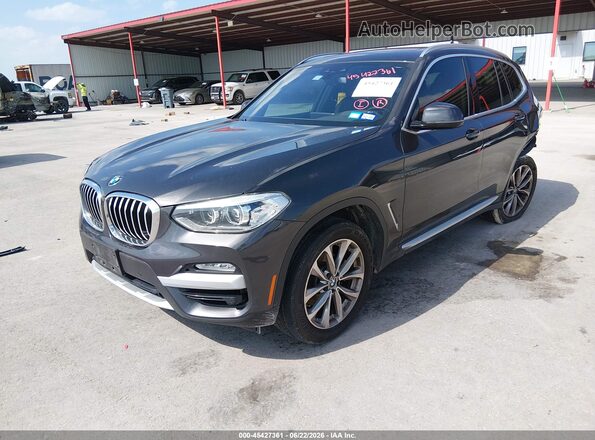 5UXTR7C50KLE96889 2019 BMW X3 Gray Front left