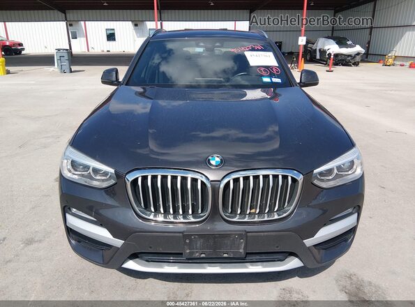 5UXTR7C50KLE96889 2019 BMW X3 Gray Instrument cluster view