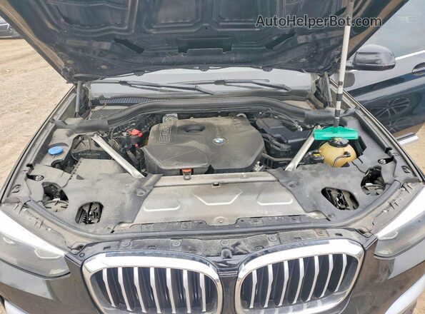 5UXTR7C50KLF23766 2019 BMW X3 Black Вид підкапотного простору