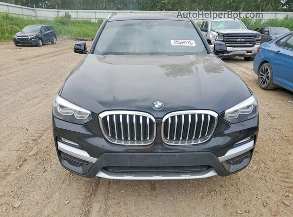5UXTR7C50KLF23766 2019 BMW X3 Black Вид спереду