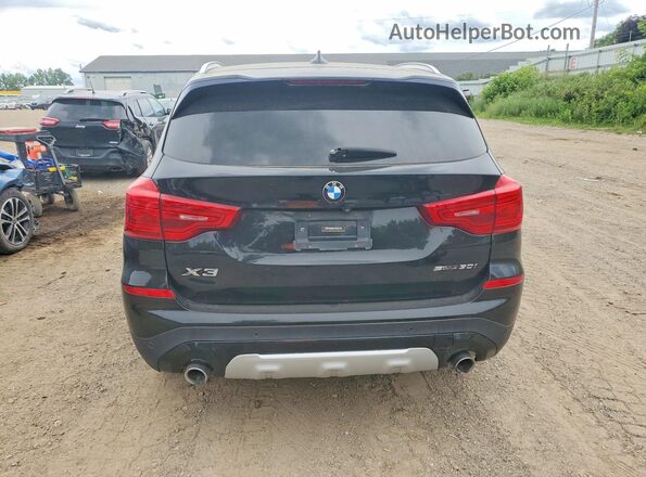 5UXTR7C50KLF23766 2019 BMW X3 Black Вид ззаду