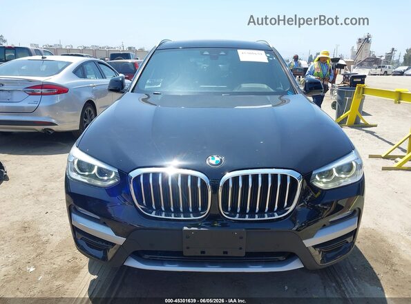 5UXTR7C50KLF31673 2019 BMW X3 Black Вид щитка приладів