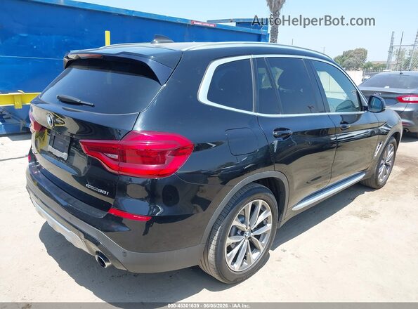 5UXTR7C50KLF31673 2019 BMW X3 Black Задня права чверть