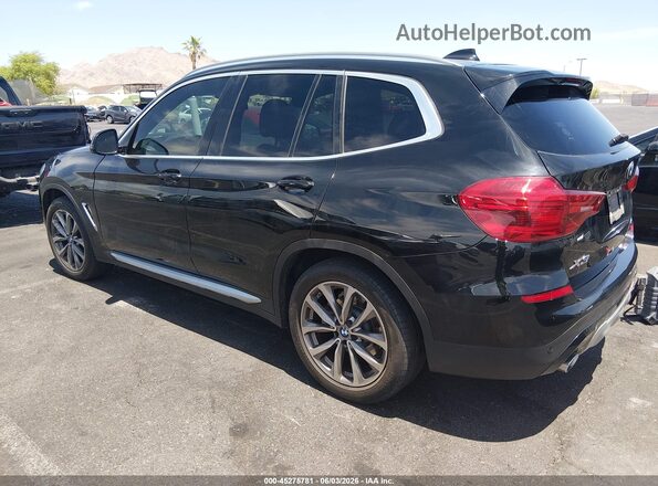 5UXTR7C50KLF36484 2019 BMW X3 Black Задня ліва чверть