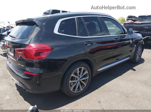 5UXTR7C50KLF36484 2019 BMW X3 Black Задня права чверть