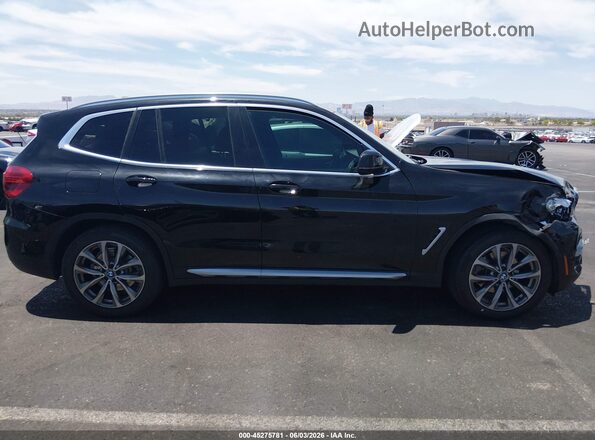 5UXTR7C50KLF36484 2019 BMW X3 Black Вид задньої частини салону