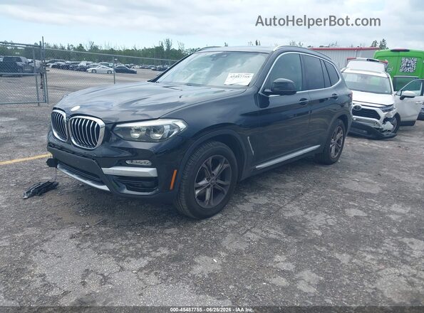 5UXTR7C51KLF28698 2019 BMW X3 Black Vista tres cuartos delantera izquierda