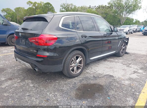5UXTR7C51KLF28698 2019 BMW X3 Black Trasero derecho