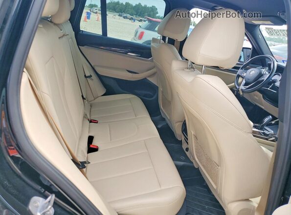 5UXTR7C51KLF31715 2019 BMW X3 Black Widok wnętrza z tyłu