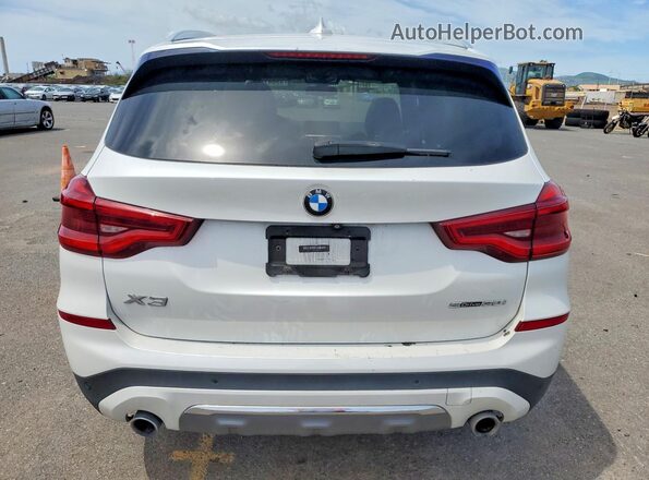 5UXTR7C51KLR51438 2019 BMW X3 White Հետևի տեսք
