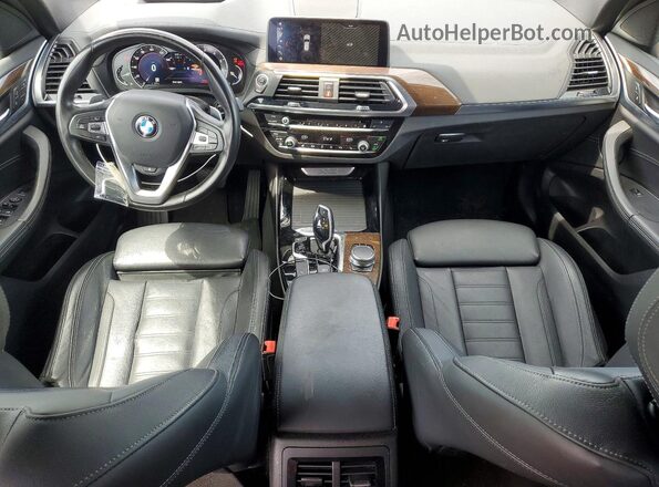 5UXTR7C51KLR51438 2019 BMW X3 White Առջևի վահանակի տեսք