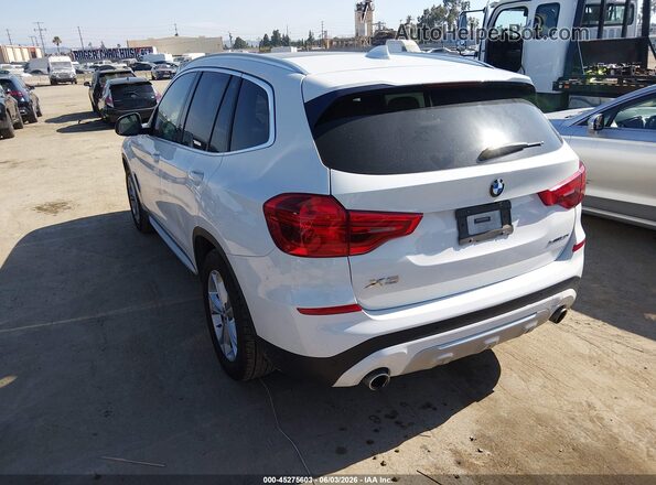 5UXTR7C52KLE96926 2019 BMW X3 White Rear left