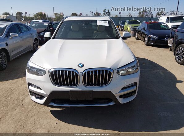 5UXTR7C52KLE96926 2019 BMW X3 White Instrument cluster view
