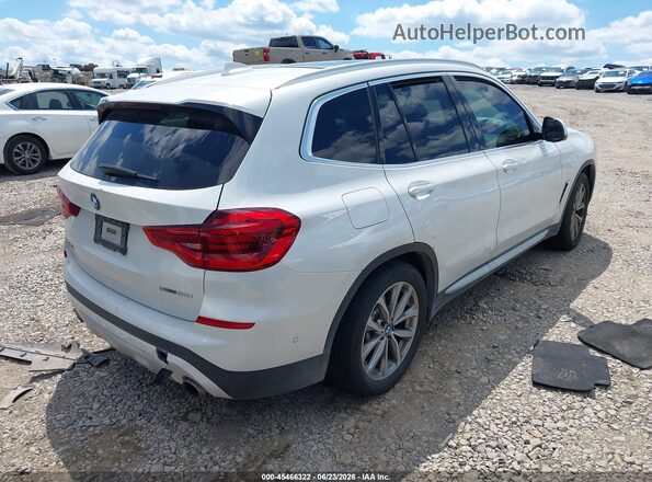 5UXTR7C52KLE97882 2019 BMW X3 White Задня права чверть