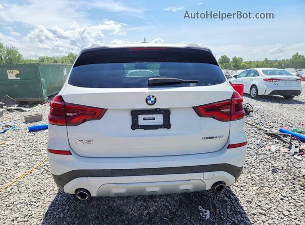 5UXTR7C52KLR45647 2019 BMW X3 White Rear view