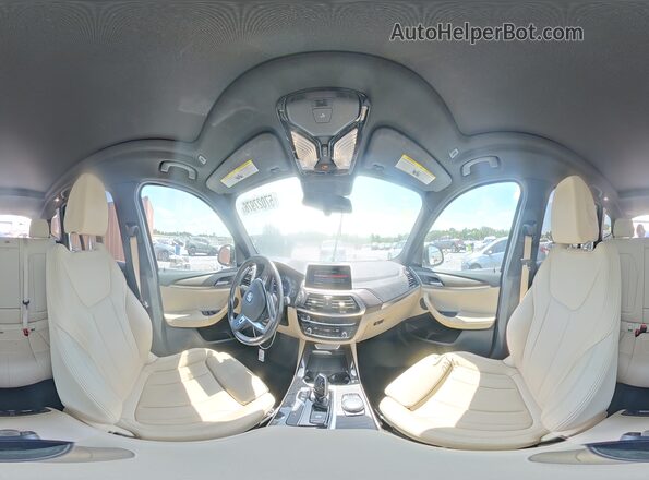 5UXTR7C52KLR45647 2019 BMW X3 White 360 interior view